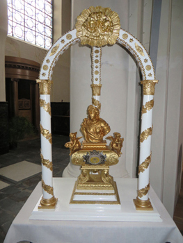 Restauration du baldaquin du reliquaire de St. Agathe